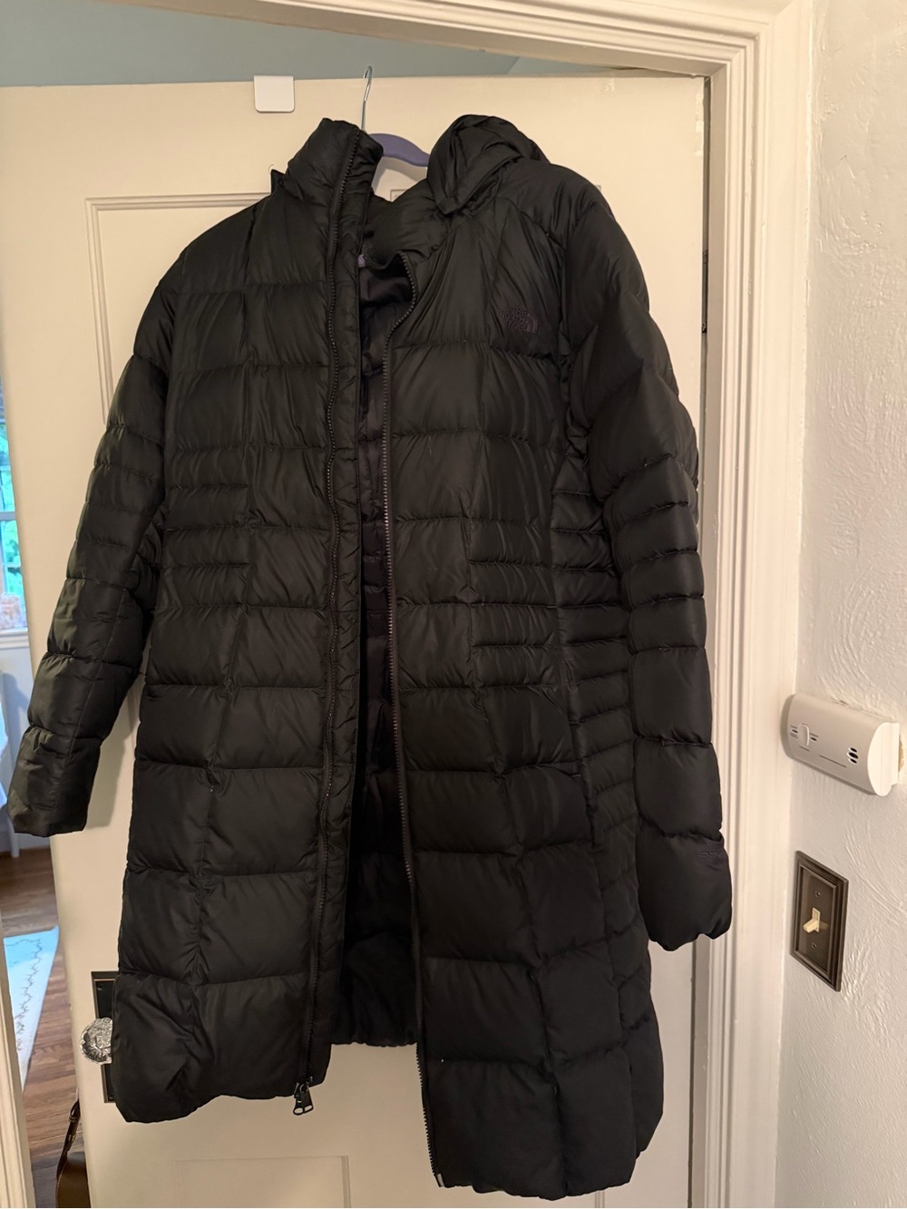 The North Face Women's Black Quilted Long Puffer Coat